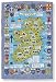 Alle Produkte : 000HIM HISTORIC MAP OF IRELAND andkarte mit Sehenswürdigkeiten in IRLAND GESCHIRRTUCH HANDTUCH LEINEN