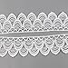 Yontree Floral Venise Lace Applique Bridal Wedding Applique White 3 yards