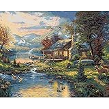 Plaid Paint by Number Kit 21795 Thomas Kinkade Nature's Paradise Art, 20 by 16-Inch