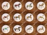SET (12) Carousel Horses Horse Drawer Pulls Knobs