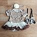 TANZKY 3pcs Infant Baby Girls Leopard Printed Dress
