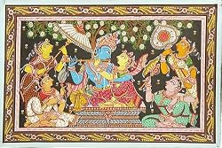 Folk of Art Home Decor Patachitra Paintings Organic Color on Paper 12 x 18 inches (pata305)