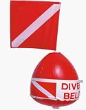 Inflatable dive float for snorkeling
