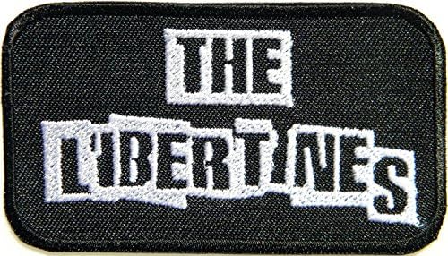 3.5" Wide x 2" Tall THE LIBERTINES Band Heavy Metal Punk Rock Logo Sign Emblem Sign Patch