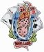 High Roller Poker Hand 4 Aces Dice Iron On Patch