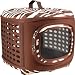 Petmate Curvations Luxury Pet Carrier, Small, Zebra