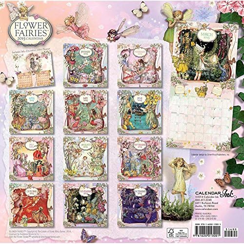 2015 Flower Fairies Wall Calendar MADE IN USA