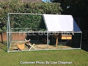 COOP FOR POULTRY DOG RABBIT HEN CAGE PEN METAL DOOR: Amazon.co.uk: Pet