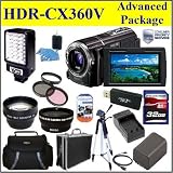 Pocket Video Camera Sony HDR CX360V 1080p High Definition 32GB Handycam Camcorder Advanced Package W/ 32GB SD Memory + Video Light + Battery + Battery Charger + Wide Angle Lens + Triipod + 4 Year Extended Warranty Pocket Video Camera Sony HDR CX360V 1080p High Definition 32GB Handycam Camcorder Advanced Package W/ 32GB SD Memory + Video Light + Battery + Battery Charger + Wide Angle Lens + Triipod + 4 Year Extended Warranty