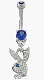 September Birthstone Playboy Belly Button Ring by Playboy