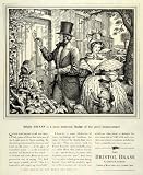 1944 Ad Bristol Brass Beaver Hat Early Victorian Fashion Children Door Knocker - Original Print Ad