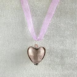 Murano Glass Pendant - Sophie Pink