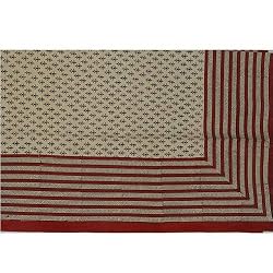 Home Decorating Cotton Sheet For Bed Block Print Twin Size (bssht659)