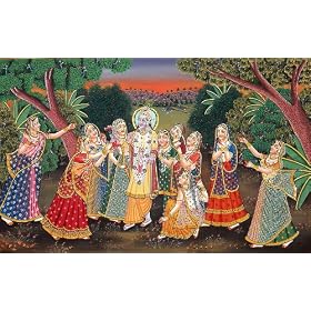 The Gopis Celebrate the Appearance of Krishna -