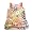 RB Rool by Rubbies - Toddler Girls Sleeveless Dress, Melon, Multi (Size 2T)