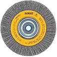 DEWALT DW4906 8-Inch Crimped Bench Wire Wheel, 5/8 Arbor, Medium Face, .014-Inch Wire