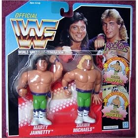 WWF Hasbro The Rockers WWE Action Figure Set with Shawn Michaels and Marty Jannetty