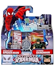 Entertainment Memorabilia: Stealth Suit Spider-Man & Ultimate Sandman Minimates mini mates marvel figures TRU Exclusives