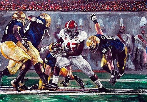 Let's Go Bowling - Giclee' Print - Alabama vs Notre Dame -