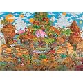 Heye 29360 - Standardpuzzles 2000 Teile Train, Guillermo Mordillo