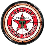 Texaco Licensed Neon Wall Clock Neon Sign