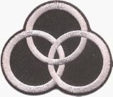 Led Zeppelin 3 Rings (John Bonham's Symbol) Embroidered Iron On or Sew On Patch