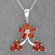 Necklace With 2.28ctw Precious Stones - Genuine Sapphires and Topaz Made of 925 Sterling silver Length 18in