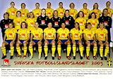 Sweden 2003 Women's World Cup Team official postcard (Hanna Ljungberg, Victoria Svensson)