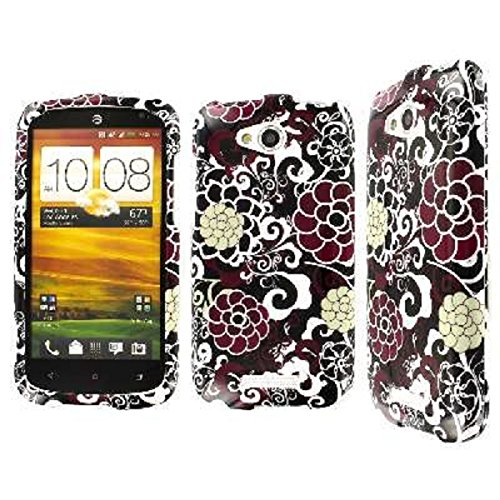 HTC One VX Case, EMPIRE Full Coverage Bloom Purple Flower Case for HTC One VX