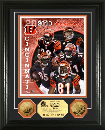 Highland Mint NFL Cincinnati Bengals Cincinnati Bengals Team Force 24KT Gold Coin Photomint