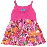  : tropical eyelet top