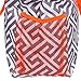 SilverHooks Womens Greek Key Beach Tote Shopper Bag