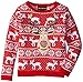 Alex Stevens Girls' Sequin Reindeer Sweater
