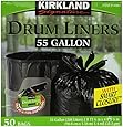 Kirkland Signature Smart Closure Technology Trash Wraps, for 55 Gallon, 50 Count