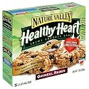 Nature Valley Healthy Heart Chewy Granola Bars, Oatmeal Raisin, 5-Count Boxes (Pack of 12)