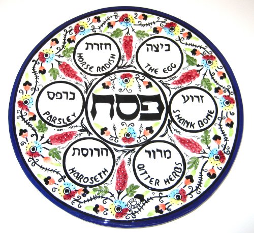 Seder Plate - Colorful Armenian Style