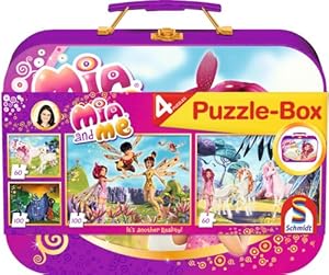 Schmidt Spiele 55988 Bibi Blocksberg- Set Puzzle 2x 60 pezzi e 2x48 pezzi, in valigetta di metallo