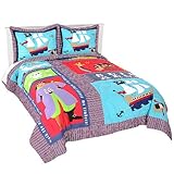 Pem America Pirates Treasure Quilt Set - QS2892FQ-2600