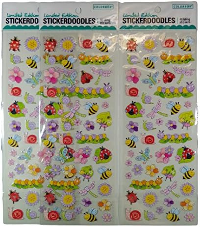 Bulk Buy: Limited Edition Snickerdoodles Bling Stickers, Pack of (3), (Foil Bugs)
