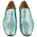Men Genuine Leather Mens Metallic Textured Slip-on Loafers Shoes