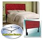 New Queen Size Headboard set with Red and Black Ze&hellip by The Furniture Cove