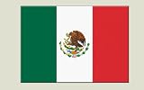 Adhésif autocollant / sticker Drapeau Mexique - 7 x 10 cm LOT DE 5 PIECES