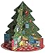 Entertaining with Caspari 3D Pop-Up Advent Calendar, Christmas Tree Carousel, 1-Count
