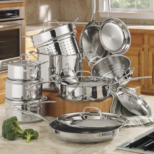 Cuisinart Chef's Classic Stainless 17-Piece Cookware Set