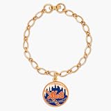 New York Mets Gold Tone Single Charm Bracelet