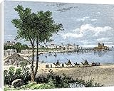 Canvas Prints of Traders approaching Sidon, a seaport of ancient Phoenicia from North Wind Canvas Prints of Traders approaching Sidon, a seaport of ancient Phoenicia from North Wind