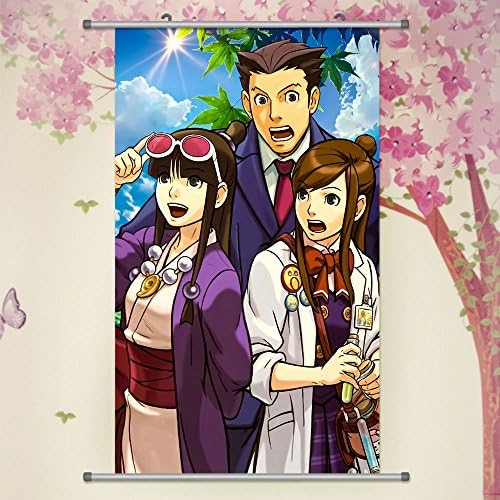 A Wide Variety of Gyakuten Saiban Game Characters Wall Scroll Hanging Decor (Gyakuten Saiban 3)