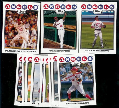 2008 Topps Los Angeles Angels Complete Team Set (22 Cards)