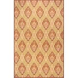 Momeni Bali Multicolored Melon Print Jute Rug