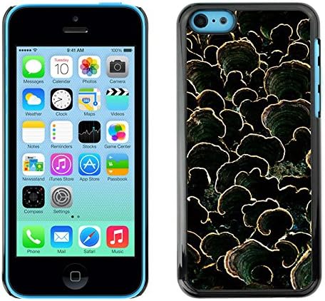 Hard Protector Case Cover Slim Back Shell for Apple Iphone 5C /Nature Green Dark Pattern Summer/ STRONG